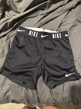 Nike Black Athletic Mesh Shorts with Branded Waistband